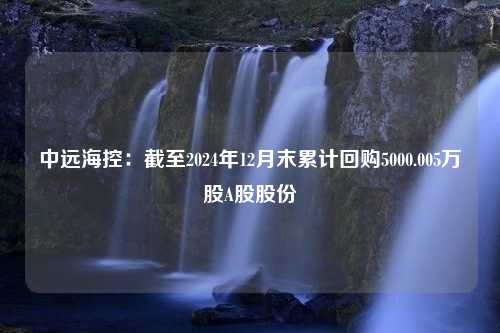 中远海控：截至2024年12月末累计回购5000.005万股A股股份